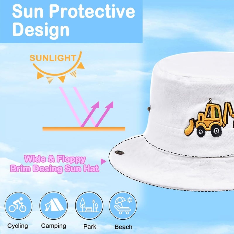EDCYF Kids Boys Girls Embroidered Baseball Caps Baby Sun hat Toddler Dinosaur Trucker Hats Summer Hats（3-8years - Image 4